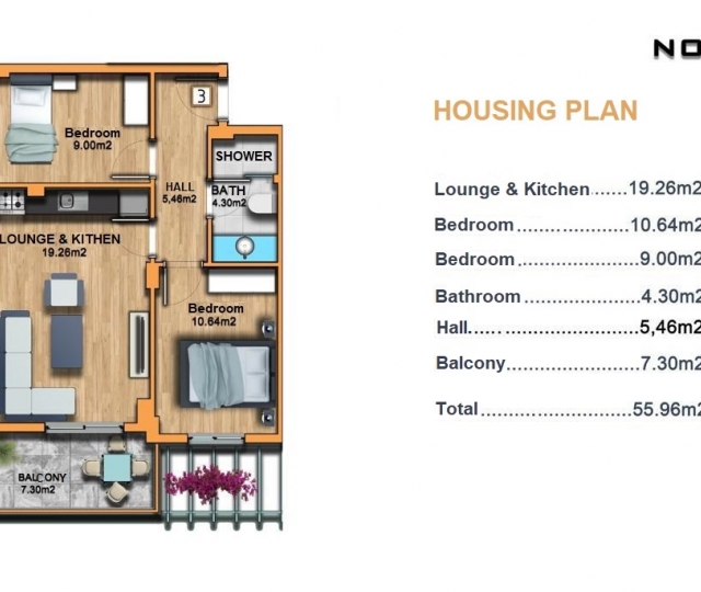 DIDIM-ALTINKUM: New 2+1 Apartments</br> on a Lovely Site with Pool