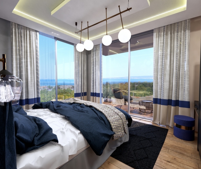 AKBüK - 1+1 Luxury Apartment (Off Plan) - LUX LIVING Stunning SERENITY with Sea View. FINISHED SHOW HOME!